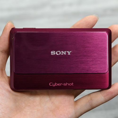 Sony cyber shot - sony, rosso