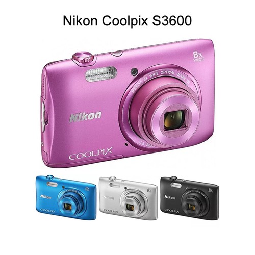 Nikon coolpix s3600 mp 8x - nikon,