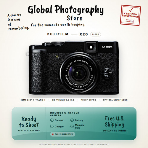 Fujifilm x20 nero - nero, opt